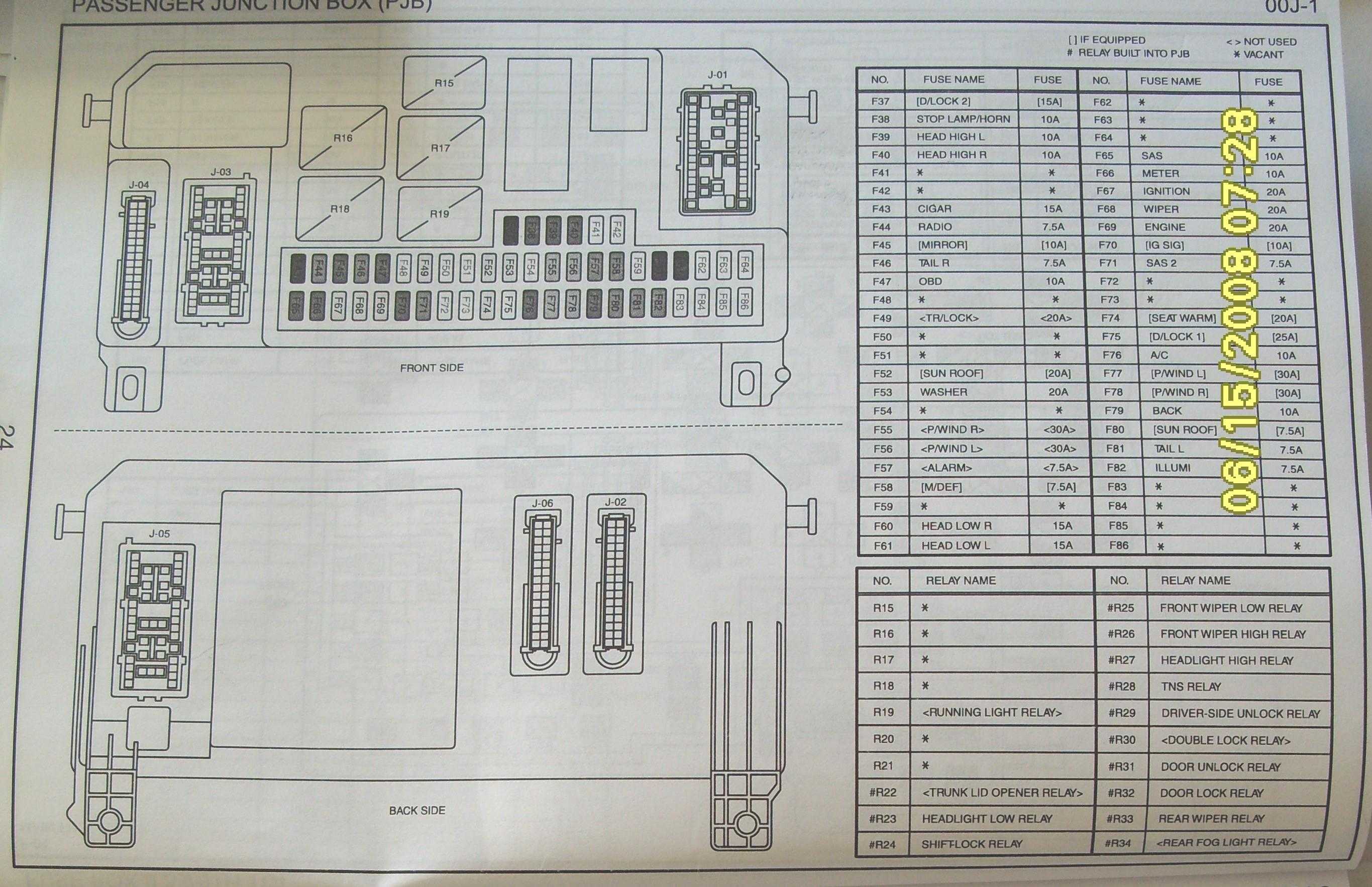 Honda Pilot 2010 2011 Fuse Box Diagram Auto Genius